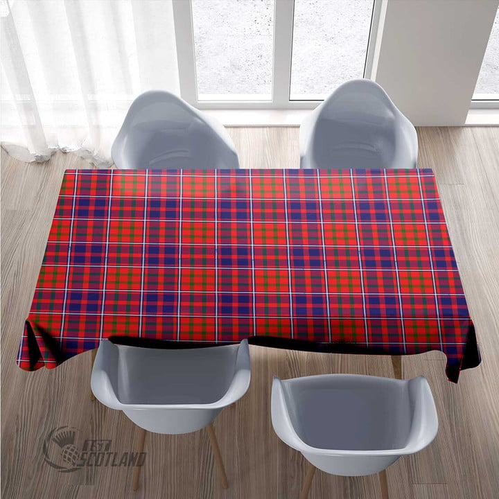 Scottish Cameron of Lochiel Modern Tartan Rectangle Tablecloth Full Plaid