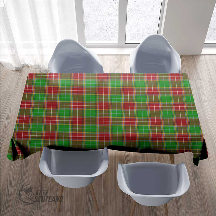 Scottish Baxter Modern Tartan Rectangle Tablecloth Full Plaid