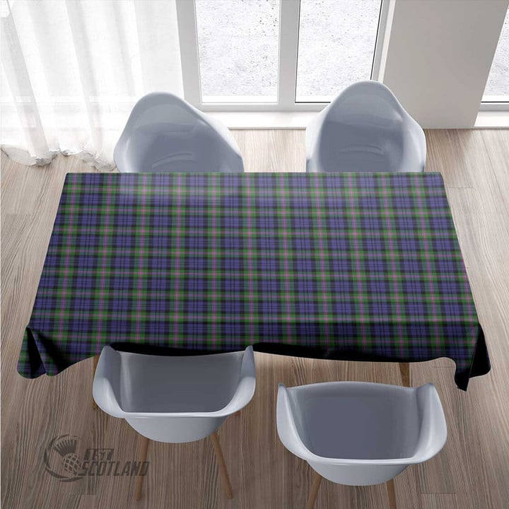 Scottish Baird Modern Tartan Rectangle Tablecloth Full Plaid