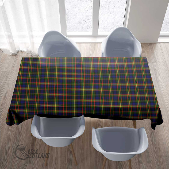 Scottish MacLellan Modern Tartan Rectangle Tablecloth Full Plaid