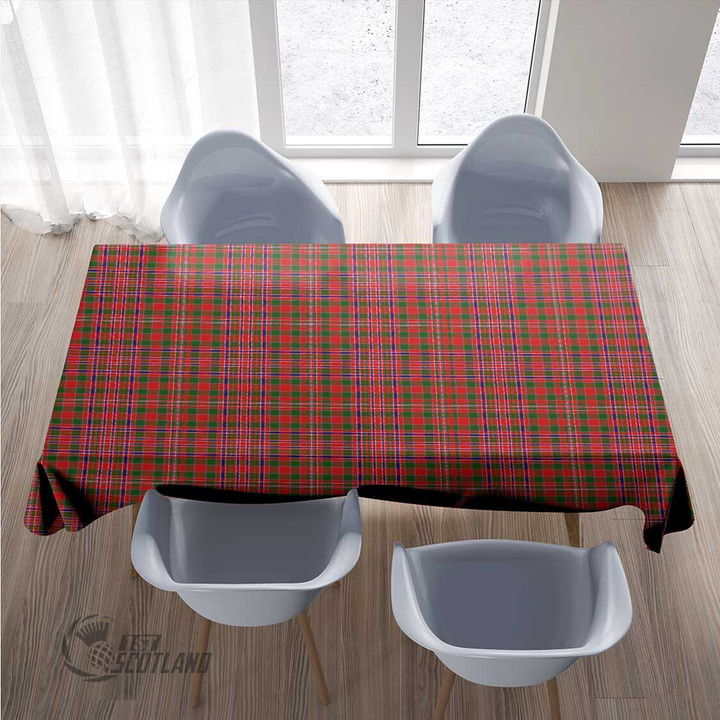 Scottish MacAlister Modern Tartan Rectangle Tablecloth Full Plaid