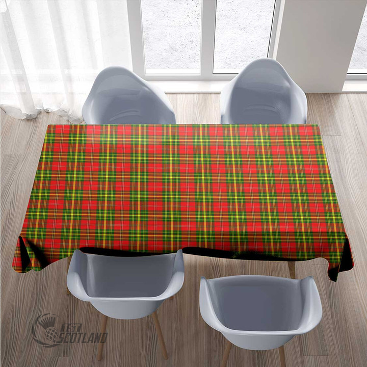 Scottish Leask Tartan Rectangle Tablecloth Full Plaid