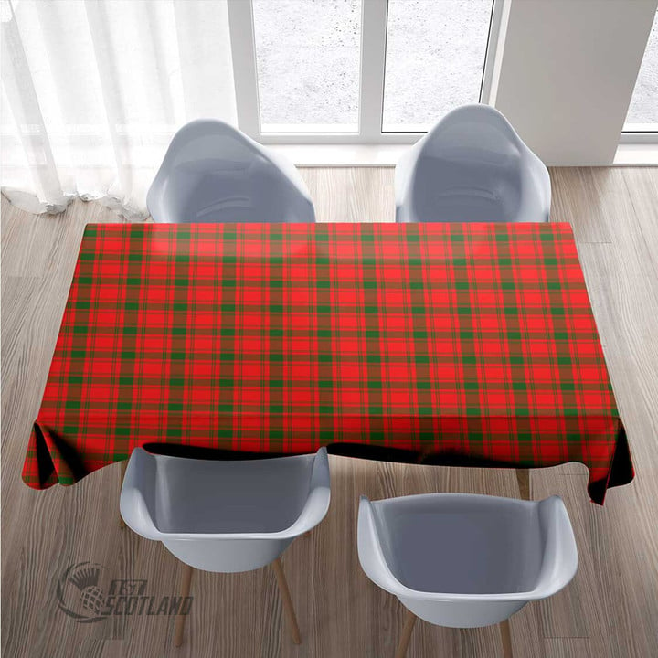 Scottish MacQuarrie Modern Tartan Rectangle Tablecloth Full Plaid