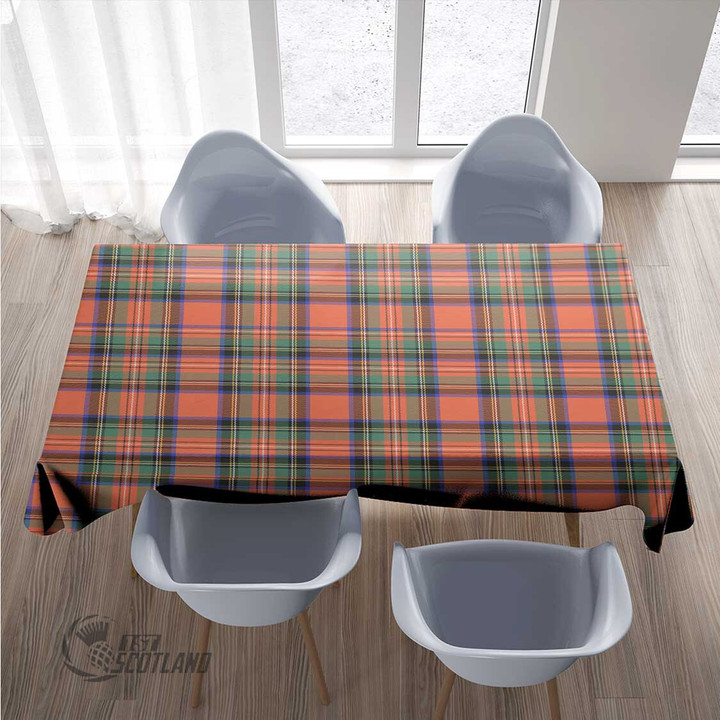 Scottish Stewart Royal Ancient Tartan Rectangle Tablecloth Full Plaid