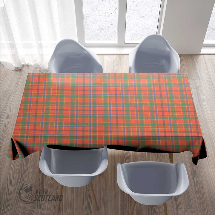 Scottish Munro Ancient Tartan Rectangle Tablecloth Full Plaid