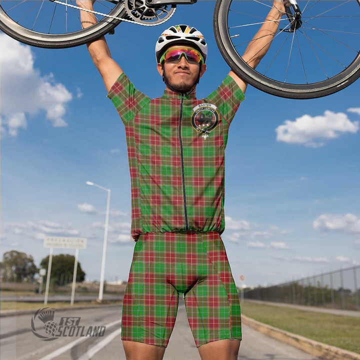 Scottish Baxter Tartan Crest Men Cycling Set Full Plaid