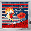 Love New Zealand Shower Curtain - Sydney Roosters Style Anzac Day New Shower Curtain | africazone.store
