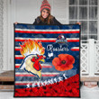 Love New Zealand Quilt - Sydney Roosters Style Anzac Day New Quilt | africazone.store
