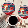 Love New Zealand Coasters (Sets of 6) - Sydney Roosters Style Anzac Day New Coasters | africazone.store
