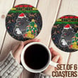 Love New Zealand Coasters (Sets of 6) - Penrith Panthers Chritsmas 2022 Coasters | africazone.store
