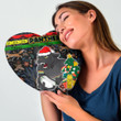 Love New Zealand Heart Shaped Pillow - Penrith Panthers Chritsmas 2022 Heart Shaped Pillow A35