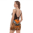 Love New Zealand Dress - (Custom) West Tiger Tattoo Style Back Straps Cami Dress A31