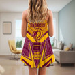 Love New Zealand Clothing - Brisbane Broncos Naidoc 2022 Sporty Style Strap Summer Dress A35 | Love New Zealand