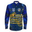 Love New Zealand Clothing - Parramatta Eels New Style Long Sleeve Button Shirt A35 | Love New Zealand