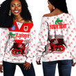 Love New Zealand Clothing - St. George Illawarra Dragons Style New Off Shoulder Sweaters A35 | Love New Zealand