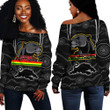 Love New Zealand Clothing - Penrith Panthers Head Panthers Off Shoulder Sweaters A35 | Love New Zealand