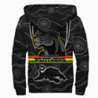 Love New Zealand Clothing - Penrith Panthers Head Panthers Sherpa Hoodies A35 | Love New Zealand