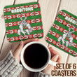 Love New Zealand Coasters (Sets of 6) - South Sydney Roosters Comic Style New Coasters A35