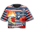 Love New Zealand Clothing - Sydney Roosters Anzac Day New Style Croptop T-shirt A35 | Love New Zealand