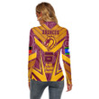 Love New Zealand Clothing - Brisbane Broncos Naidoc 2022 Sporty Style Women's Stretchable Turtleneck Top A35 | Love New Zealand