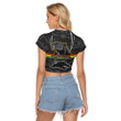 Love New Zealand Clothing - Penrith Panthers Head Panthers Women's Raglan Cropped T-shirt A35 | Love New Zealand