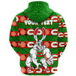 Love New Zealand Clothing - South Sydney Rabbitohs Comic Style Hoodie Gaiter A35 | Love New Zealand