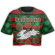Love New Zealand Clothing - South Sydney Rabbitohs Aboriginal Croptop T-shirt A35 | Love New Zealand