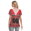 Love New Zealand  Clothing - (Custom) St. George Illawarra Dragons Christmas Women's Deep V-neck Short Sleeve T-shirt A31