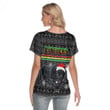 Love New Zealand  Clothing - Penrith Panthers Christmas Women's Deep V-neck Short Sleeve T-shirt A31