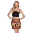 Love New Zealand Mini Skirt - (Custom) Brisbane Broncos Christmas Women's Mini Skirt With Side Strap Closure A31 | Lovenewzealand.co