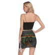 Love New Zealand Mini Skirt - (Custom) Penrith Panthers Tattoo Style Women's Mini Skirt With Side Strap Closure A31