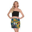 Love New Zealand Mini Skirt - Parramatta Eels Naidoc 2022 Women's Mini Skirt With Side Strap Closure A31 | Lovenewzealand.co
