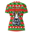 Love New Zealand Clothing - (Custom) South Sydney Rabbitohs Christmas 2022 V-neck T-shirt A35 | Love New Zealand