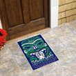 Love New Zealand Custom Shape Rubber Doormat - New Zealand Warriors Logo Custom Shape Rubber Doormat A35