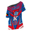 Love New Zealand Clothing - Newcastle Knights Naidoc 2022 Sporty Style Off Shoulder T-Shirt A35 | Love New Zealand