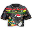 Love New Zealand Clothing - (Custom) Penrith Panthers Chritsmas 2022 Croptop T-shirt A35 | Love New Zealand