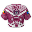 Love New Zealand Clothing - Manly Warringah Sea Eagles Naidoc 2022 Sporty Style Croptop T-shirt A35 | Love New Zealand