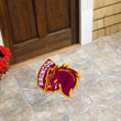 Love New Zealand Custom Shape Rubber Doormat - Brisbane Broncos Logo Custom Shape Rubber Doormat A35