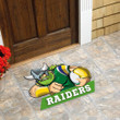 Love New Zealand Custom Shape Rubber Doormat - Canberra Raiders Mascot Custom Shape Rubber Doormat A35