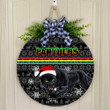 Love New Zealand Wooden Sign - Penrith Panthers Christmas Round Wooden Sign A31 | Lovenewzealand.co
