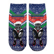 Love New Zealand Socks - (Custom) New Zealand Warriors Christmas Ankle Socks A31 | Lovenewzealand.co