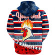 Love New Zealand Clothing - Sydney Roosters Anzac Day New Style Hoodie Gaiter A35 | Love New Zealand