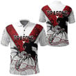 St. George Illawarra Dragons Aboriginal Tattoo Style Polo Shirts A31 | Lovenewzealand.co