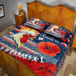 Love New Zealand Quilt Bed Set - Sydney Roosters Style Anzac Day New Quilt Bed Set A35