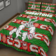 Love New Zealand Quilt Bed Set - South Sydney Roosters Comic Style New Quilt Bed Set A35