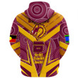 Love New Zealand Clothing - Brisbane Broncos Naidoc 2022 Sporty Style Zip Hoodie A35 | Love New Zealand
