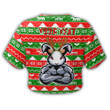 Love New Zealand Clothing - (Custom) South Sydney Rabbitohs Christmas 2022 Croptop T-shirt A35 | Love New Zealand