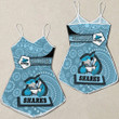 Love New Zealand Clothing - Cronulla-Sutherland Sharks Simple Style Women Rompers A35