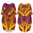 Love New Zealand Clothing - Brisbane Broncos Naidoc 2022 Sporty Style Batwing Pocket Dress A35 | Love New Zealand