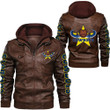 Love New Zealand Clothing - North Queensland Cowboys Leather Jacket A35